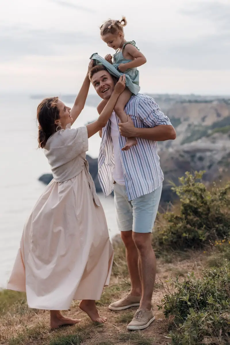 happy family outdoor